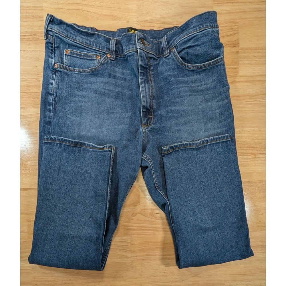 Lee Premium Select Classic Fit Jeans Mens 38x30 Medium Wash Stretch